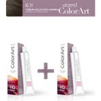 Viored Colorart 2'li Tüp Boya 60 ml - 6.11 Yoğun Küllü Koyu Kumral