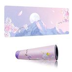 Viorichve Pembe Genişletilmiş Mouse Pad Büyük XXL Mouse Pad 78,88 cm x 30,02 cm Masa Pedi Dizüstü Bilgisayar Mousepad Kaymaz Kauçuk Dikişli Kenarlar ile Ofis, İş, Oyun için