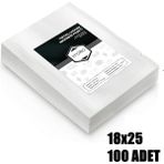 VI'ORIO 18X25 Tırtıklı Vakum Makinesi Poşeti 100 Adet