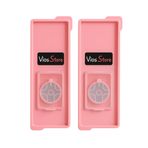 Vios Store 2’li Silikon Buz Kalıbı – Sızdırmaz Kapaklı, Kolay Buz Çıkarma, 12 Gözlü, Esnek ve Yıkanabilir, Farklı Renk Seçenekli (Pembe)