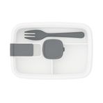 Vios Store Vakumlu Lunchbox Yemek Kabı – Sızdırmaz, Taşınabilir ve Sağlıklı Saklama Kutusu | Çatal Kaşık Bölmeli | Gıda Dostu (BEYAZ)