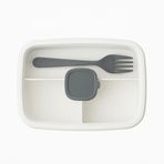 ViosStore Sızdırmaz Lunch Box – 3 Bölmeli Yemek Kabı | Öğle Yemeği Kutusu | Saklama Kabı | BPA İçermez (Beyaz)