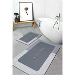 viouge Brlk-153 Sihirli Su Emici Banyo Paspası Kaymaz Tabanlı Kare 3,5 Mm 40X60