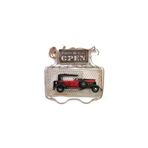 viouge Knm-1510E-5479 Dekoratif Metal Kapı Yazısı Araba Dekorlu Vintage Hediyelik
