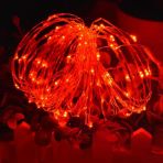 Vıp 10 Metre Pilli Kırmızı Led Işık Kırmızı Pilli Işık Battery Red Led Light Yılbaşı Ağacı Işığı Vitrin