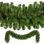 Vıp 2.50 Metre 32 Cm Çap Yeşil Garland Yeşil Çam Dalı Yılbaşı Süsleri Green Garland Decor Christmas Vitrin