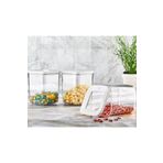 VİP AHMET Beyaz Kare Saklama Kabı 900 ml X 3 Adet