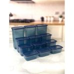 Vip Ahmet Kumsal Dikdörtgen Saklama Kabı Mavi 12 Li Set 3X3250-3X2000-3X1300 -3X750 ML