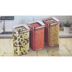 Vip Ahmet VP-376 Kare Saklama Kabı Bakır 3 x 1200 ml