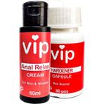 VİP Anal Relax Krem + Erkeklere Özel Kapsül 30'lu