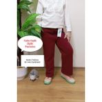 Vip Bera Tekstil Kız Çocuk Içi Tüylü Bordo Renk Kışlık Geniş Paça Pantolon/eşofman Altı - 9 - 10 Yaş