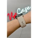 Vip Case 38mm-40mm-41mm 1 2 3 4 5 6 7 8 9 10 ve SE Serileri ile Uyumlu Apple Watch Silikon Kordon - Antik Beyaz