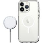 Vip Case İphone 12 ve 12 Pro Uyumlu - Kamera Çıkıntılı Şeffaf Magsafe Kablosuz Şarj Destekli V-Mags Kılıf