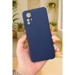 Vip Case Redmi Note 12S Silikon Darbe Emici Klasik Korumalı Rubber Kılıf - Lacivert