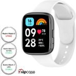 Vip Case Xiaomi Redmi Watch 3 Active ve Watch 3 Lite Uyumlu Akıllı Saat Bileklik Silikon Kordon - Beyaz