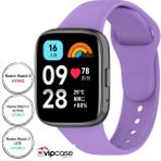 Vip Case Xiaomi Redmi Watch 3 Active ve Watch 3 Lite Uyumlu Akıllı Saat Bileklik Silikon Kordon - Lila