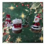 VIP DELUXE 12 ADET NOEL TEALİGHT MUM NOEL BABA KARDAN ADAM ÇAM AĞACI NOEL EVİ GERÇEK YILBAŞI MUMU