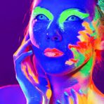 Vıp Glow In The Dark Under Uv Light 6 Adet Glow Neon Fosfor Boya Uv Mor Işıkta Parlayan Vücut Boyası