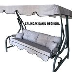 Vip Home Concept 3 Kişilik Lüks Vip Gri Salıncak Minderi