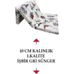 Vip Home Concept 80x180 cm Katlanır Sünger Yatak 8 cm Kalınlık ile Tek Kişilik Kullanım İçin Uygun - 80 x 180 cm