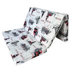 Vip Home Concept Çift Kişilik Katlanır Yer Yatağı ve Sünger Katlanır Minder Yatak 120x195x8 cm - Gri
