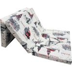Vip Home Concept Katlanır Yatak Kamp Yatağı Yer Yatağı Sünger Yatak Tek Kişilik 80X180 cm Istanbul Desen - 80 x 180 cm