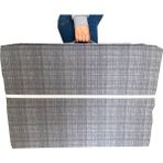 Vip Home Concept Katlanır Yatak Yer Yatağı Sünger Yatak Tek Kişilik 80X180 Gri Siyah Çizgili - 80 x 180 cm