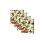 Vip Home Concept Market Urunleri Dekoratif Pofidik Puf Sandalye Minderi Kare 35X35x7 Cm-İngiliz Gulu(4 Adet)