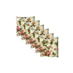 Vip Home Concept Market Urunleri Dekoratif Pofidik Puf Sandalye Minderi Kare 35X35x7 Cm-İngiliz Gulu(6 Adet)
