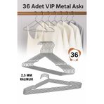 Vip Home Concept Market Ürünleri Metal Elbise Kıyafet Askısı,36 ADET, Giysi Askısı,Pantolon Askısı Tel Askı VIP