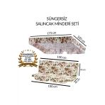 Vip Home Concept Market Urunleri Salincak Minder Takimi(Sungersiz)2 Kisilik Salincak Minder Tente-İngiliz Gulu