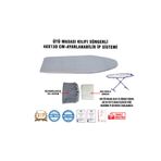 Vip Home Concept Market Ürünleri Ütü Masası Kılıfı Vip 48x130 Cm-Süngerli Ütü Bezi Ütü Masası Bezi-GRİ