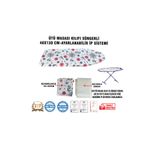 Vip Home Concept Market Ürünleri Ütü Masası Kılıfı Vip 48x130 Cm-Süngerli Ütü Bezi Ütü Masası Bezi-MARİN