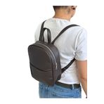 Vip Home Concept Mini Kadın Sırt Çantası-Kahverengi Suni Deri-Vip Home Bags