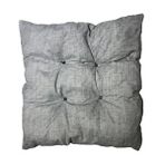 Vip Home Concept Puf Pofidik Gri Minder 4 Adet-35x35 Cm Desenli