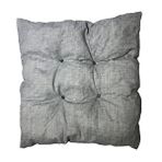 Vip Home Concept Puf Pofidik Gri Minder 6 Adet-35x35 Cm Desenli