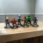 Vıp Iron Man Captain America Thor Hulk Black Widow ve Hawkeye 6lı Karakter Set Karakter Oyuncakları - Renkli