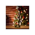 Vip Kalite 20 Cm Metal Kristal Sarkitli Yilbaşi Ağaci Gün Işiği Led Işikli Noel Ağaci Gold Çam Ağaci Altın