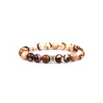 Vip Leopard Skin Jasper Doğal Taş Bileklik 8 Mm Küre Kesim