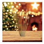 VIP PARLAK GOLD KİLİSE MUMU ARINMA MUMU CHURCH CANDLES 8 ADET GOLD İNCE UZUN MUM 35 CM GOLD MUM
