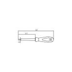 Vip-Tec 1000V İzoleli Düz Uçlu Tornavida 5,5X125Mm