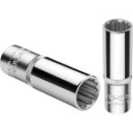 VIP-TEC 1/4 Altı Köşe Derin Lokma 12 mm - Renkli
