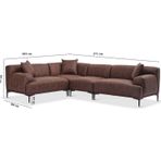 Vipa New York Köşe Modül Koltuk Takımı , Comfort Plus ,Ofis Salon ve Oturma Odası için 3R+K+1+3L