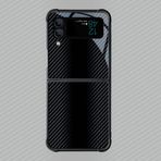 VIPAVA Karbon Fiber Desen Kılıf Samsung Galaxy Z Flip4 Z Flip 5 3 5G 3 4 Damla Test Edilmiş Koruma Renkli Telefon Kapak Kadın Parlak, SMF, TXW01, Galaxy Z Flip 5 için