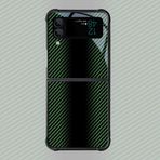 VIPAVA Karbon Fiber Desenli Kılıf Samsung Galaxy Z Flip4 Z Flip 5 3 5G 3 4 Damla Test Edilmiş Koruma Renkli Telefon Kapağı Kadın Parlak, SMF, TXW03, Galaxy Z Flip 4 için