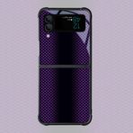 VIPAVA Karbon Fiber Desenli Kılıf Samsung Galaxy Z Flip4 Z Flip 5 3 5G 3 4 Damla Test Edilmiş Koruma Renkli Telefon Kapağı Kadın Parlak, SMF, TXW08, Galaxy Z Flip 3 için
