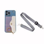VIPAVA Para Kartı Çanta Cüzdan Kılıf için Xiaomi Mi 9 9T 8 Pro SE A1 A3 A2 Lite CC9 CC9e Crossbody Kolye Kordon ile Yumuşak Telefon Kapak, gri mf, askı gry, Mi A3 Lite için