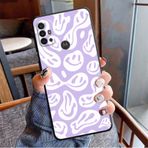 VIPAVA Sevimli Komik Trippy Gülen Yüz Kabuk TPU Yumuşak Telefon LG kılıfı K42 G7 ThinQ K50 K50s K61 G6 K41s K52 K40s G8 K62 G8 Kapak, B02, LG K61 (Q61)