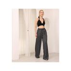 vipelmoda Kadın Puantiyeli Kadın Puantiyeli Desenli Pantolon