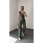 vipelmoda Nireya Modal Gold Düğmeli Yelek Ve Pantolon Takım